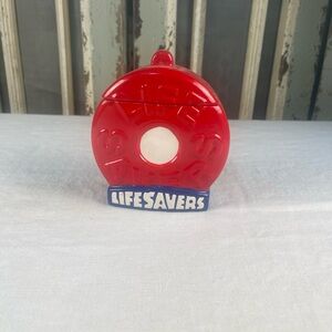 Red Lifesavers Candy Jar